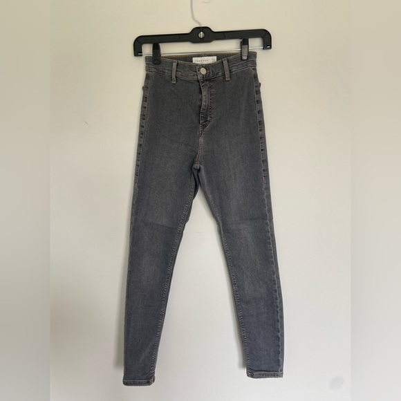 Topshop Super Skinny Grey Joni Jeans - Picture 1 of 3